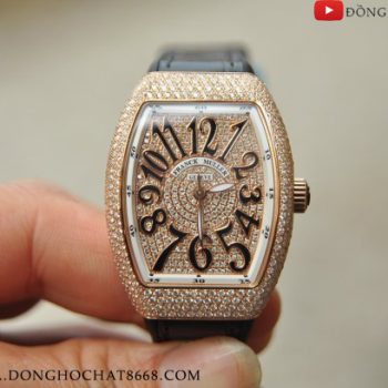 Đồng Hồ Nữ Franck Muller Rose Gold Full Diamond Replica